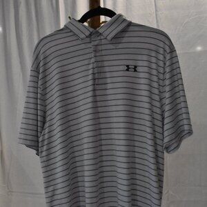 Under Armour Polo - Large - Gray/Red